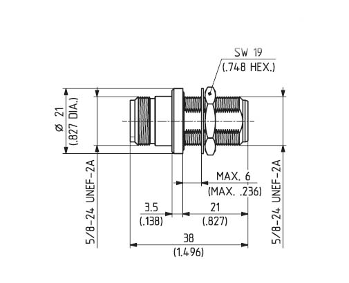 HuberSuhner/Adapter/34_N-75-0-1/133_NE
